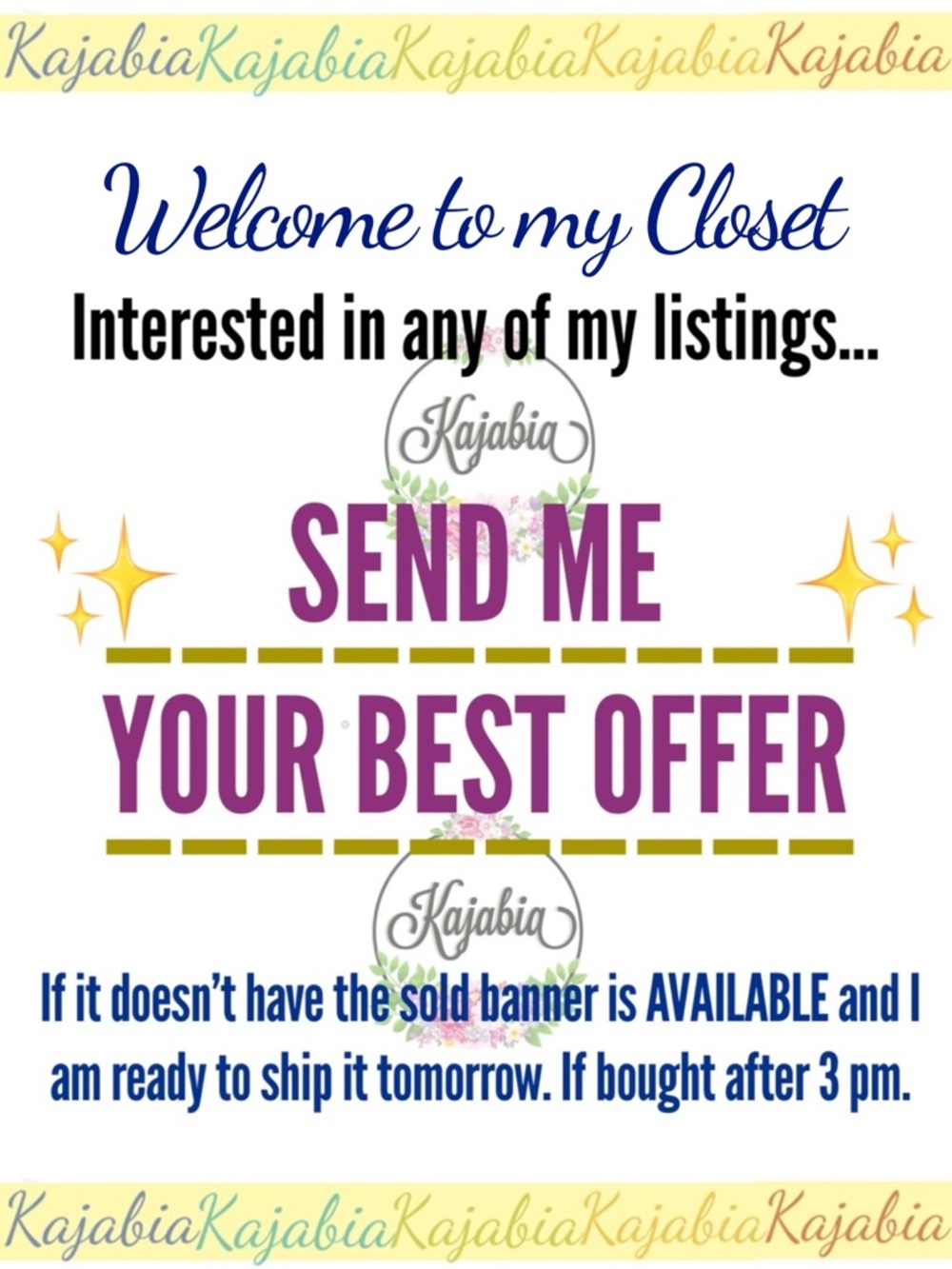Welcome to my closet